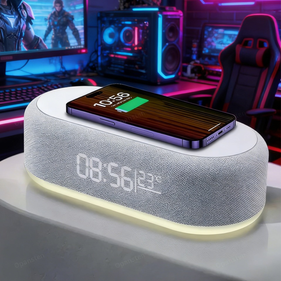 Wireless Charger Watch - Wireless Charger Pad Phone Alarm Bedroom