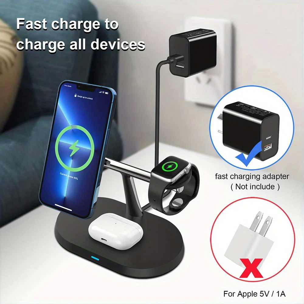 3 in 1 Magnetic Wireless Charg - Smartwatch Ac ulasan dan harga