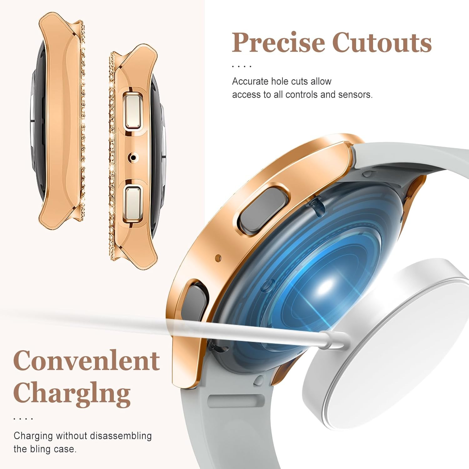 Bling watch Case for Samsung G - Accessories For Galaxy Watch 5 ulasan dan harga