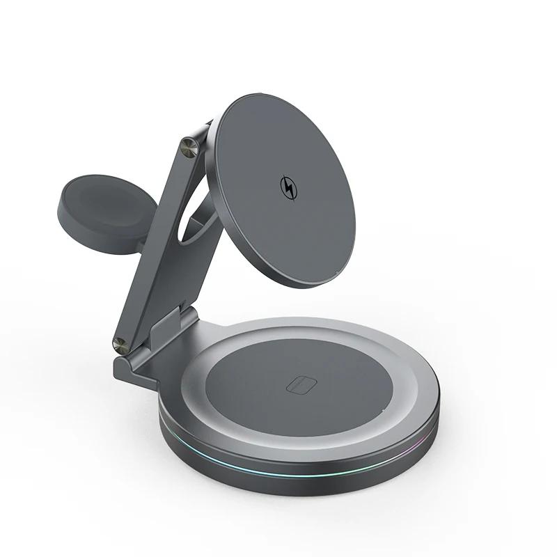 Foldable 3-in-1 Magnetic Wirel - Wireless Charger Watch ulasan dan harga