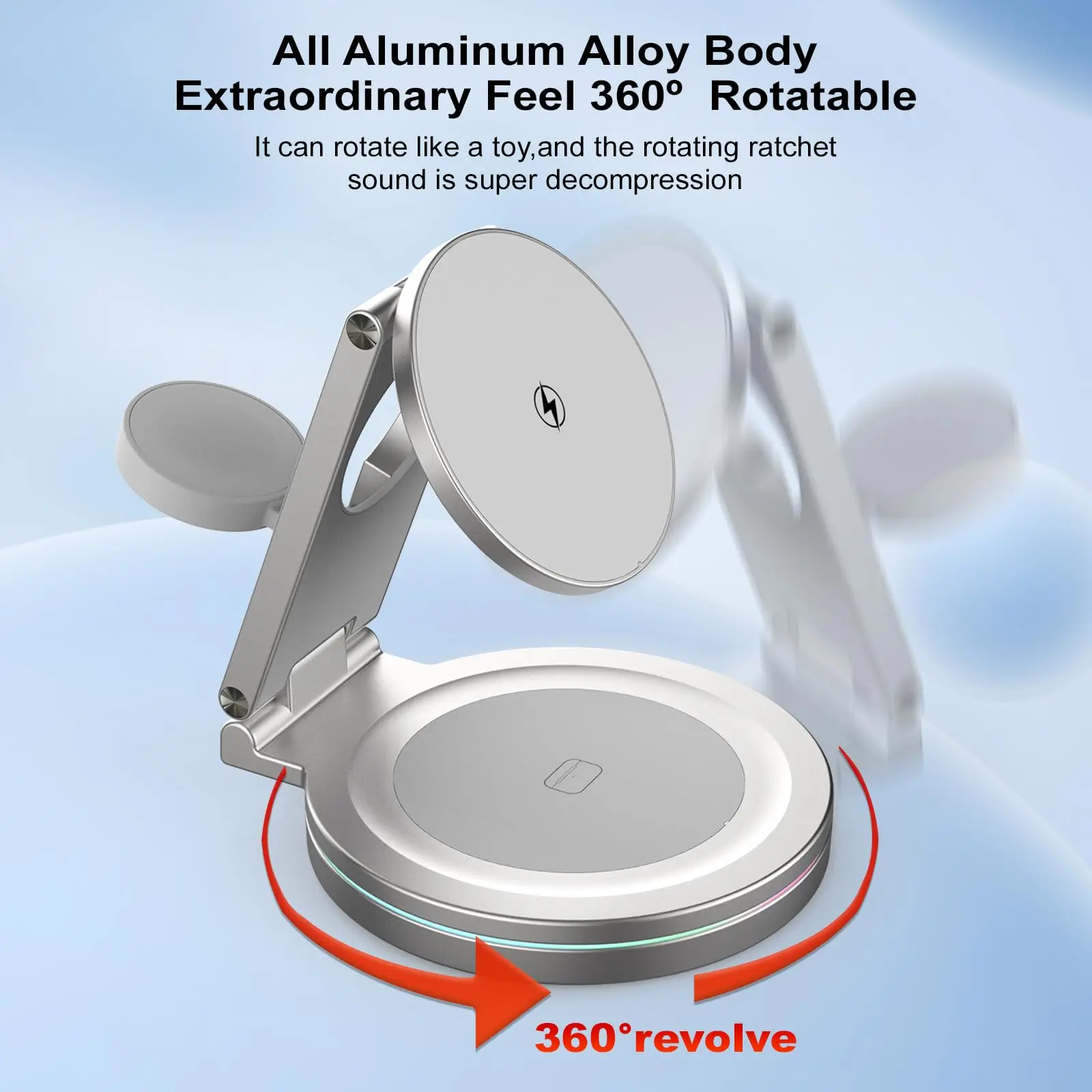 Foldable 3-in-1 Magnetic Wirel - Wireless Charger Watch ulasan dan harga