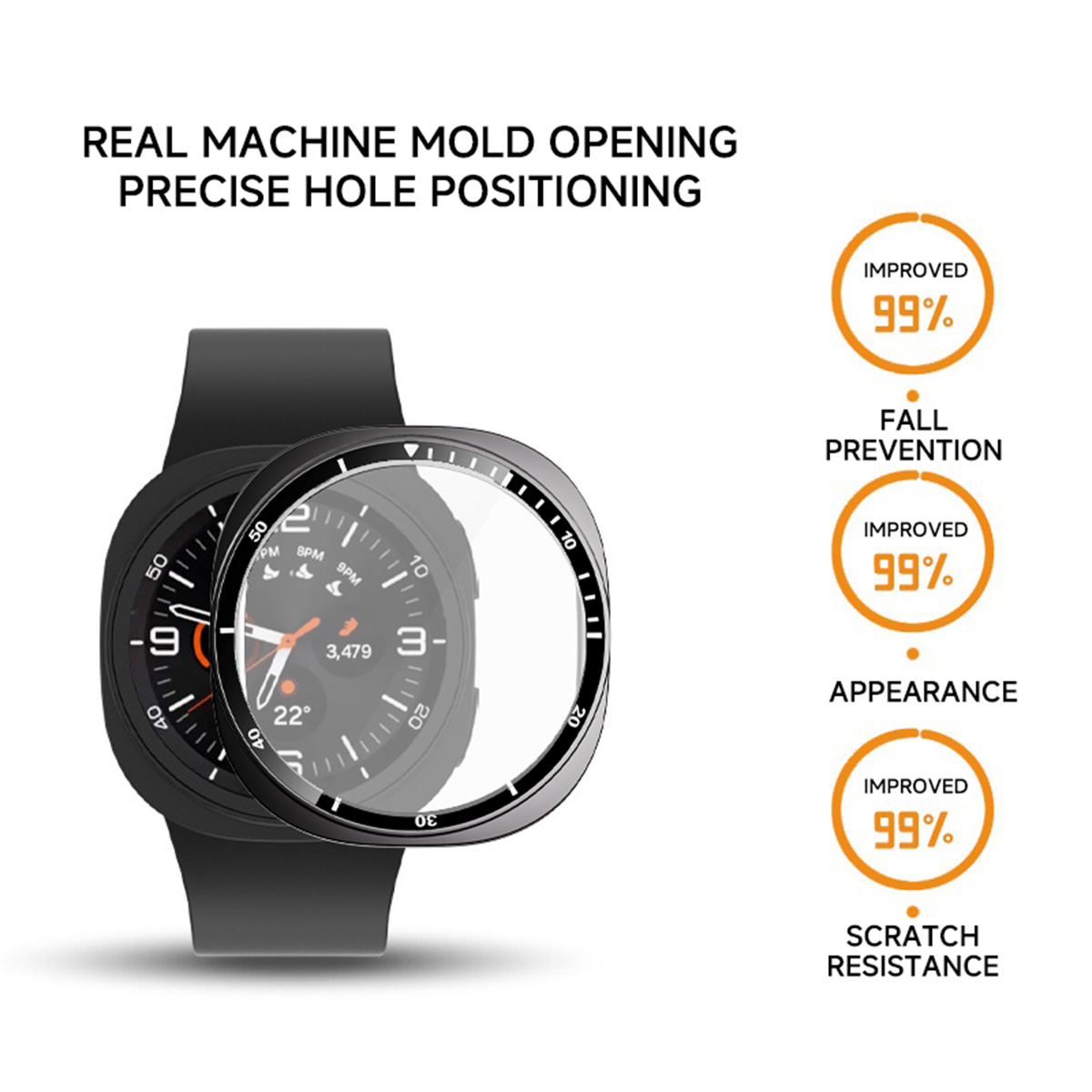 Tempered Glass+PC Cover for Sa - Samsung Smartwatch Accessories ulasan dan harga