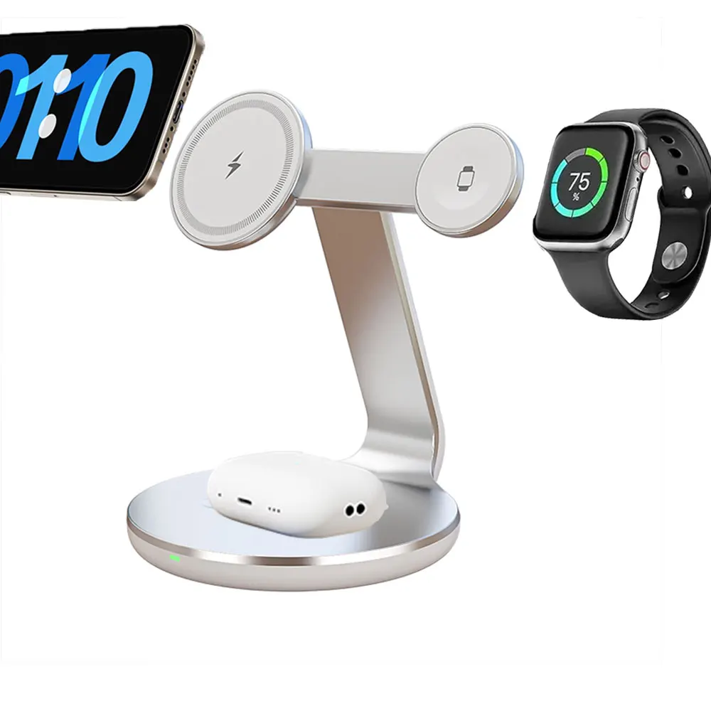 3 in 1 Wireless Charger Stand  - Wireless Charger Watch ulasan dan harga