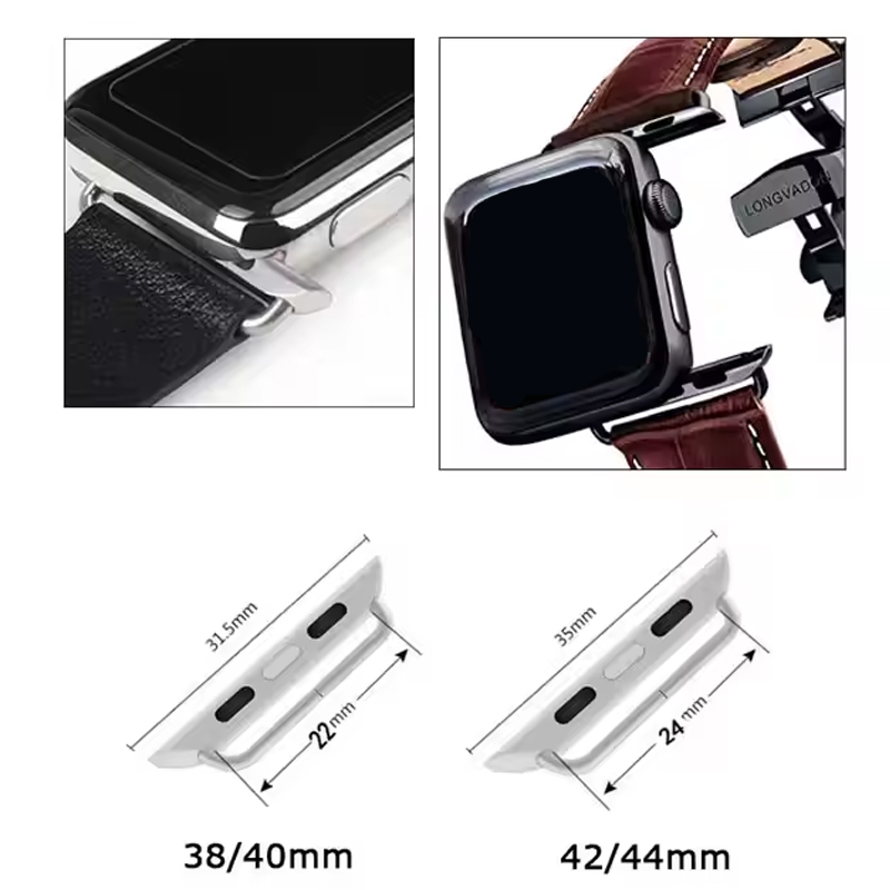 2pcs Stainless Steel Connector - Apple Smartwatch Accessories ulasan dan harga