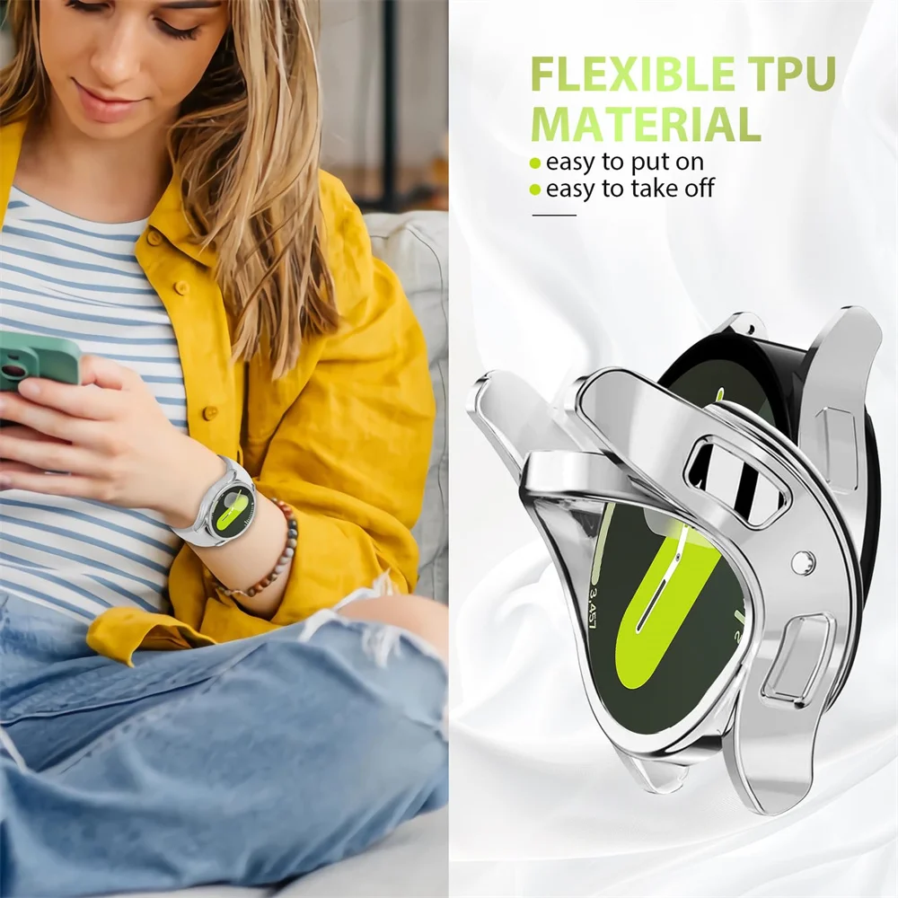 New Plating TPU Case for Samsu - Accessories For Galaxy Watch 5 ulasan dan harga