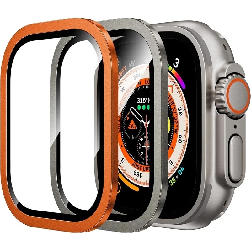 2PCS Aluminium Alloy Case+Temp - Watch Case Bumper ulasan dan harga