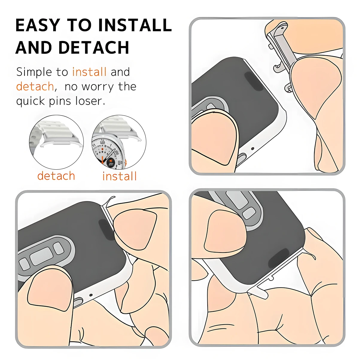 1 Pair Adapter for Samsung Gal - Samsung Smartwatch Ultra Accessories ulasan dan harga