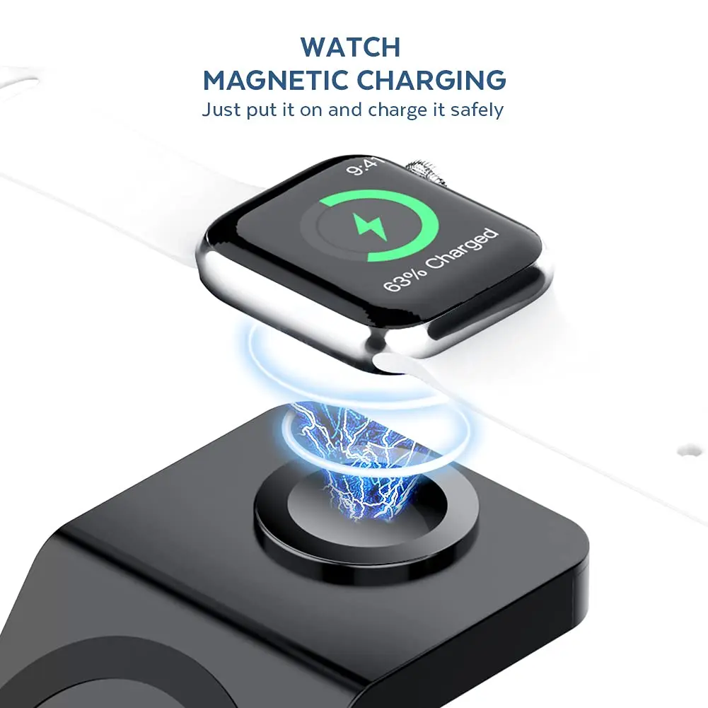 3 In 1 Wireless Charger Stand  - Wireless Charger Watch ulasan dan harga