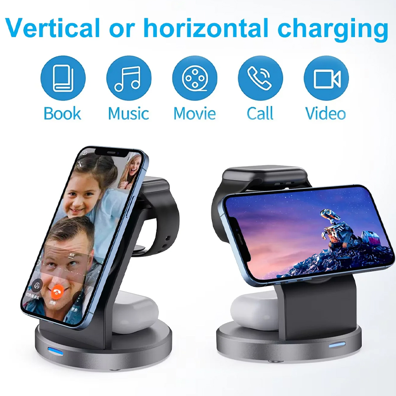 3 In 1 Wireless Charger Stand  - Wireless Charger Watch ulasan dan harga