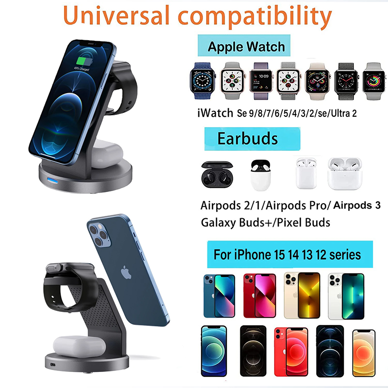 3 In 1 Wireless Charger Stand  - Wireless Charger Watch ulasan dan harga