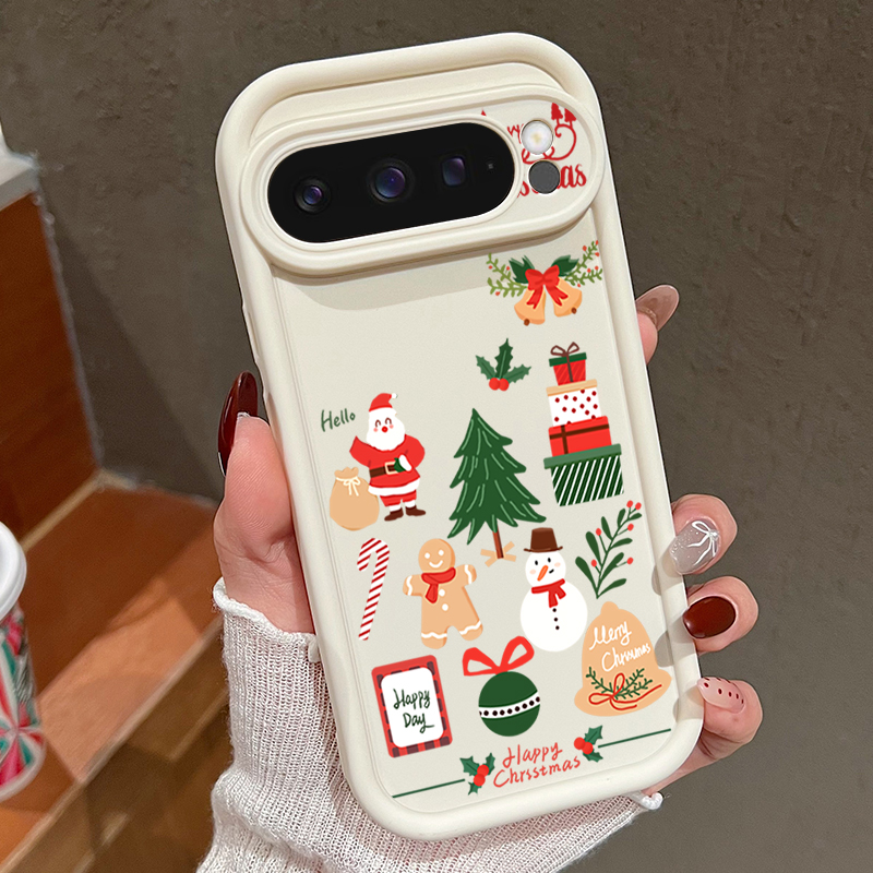 Happy Christmas Pattern Soft T - Google Pixel 9 ulasan dan harga