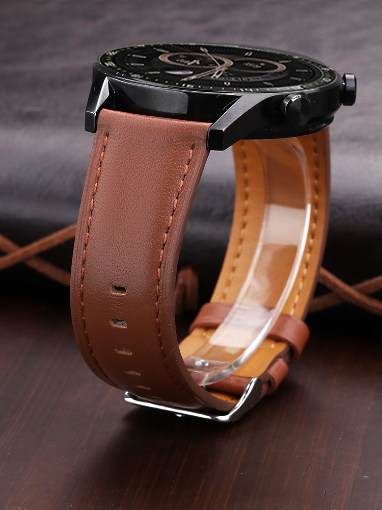 22mm Genuine Leather Watch Ban - Smartwatch Accessories Shop ulasan dan harga