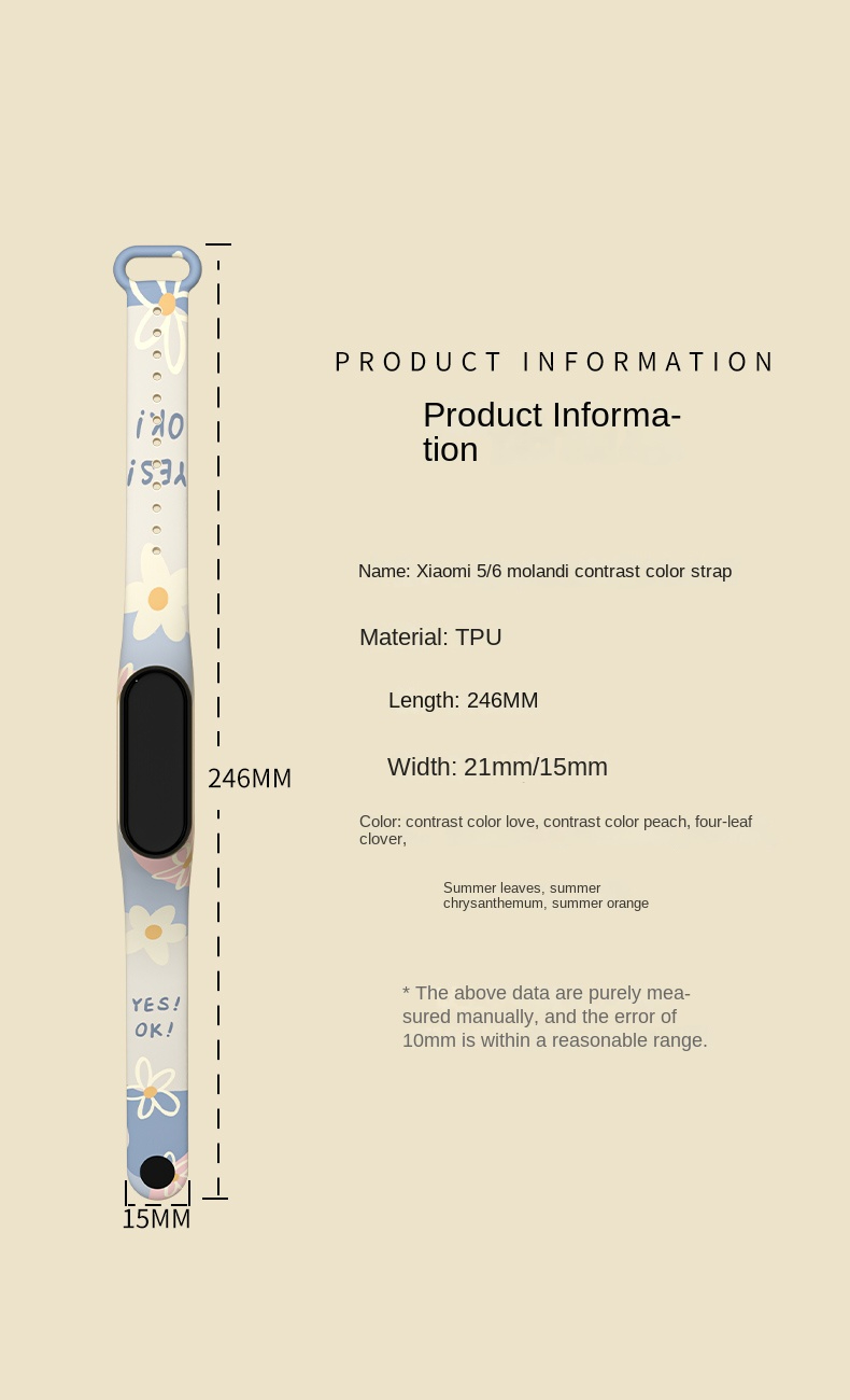 HeroIand Morandi Printing Patt - Xiaomi Smartwatch Accessories ulasan dan harga