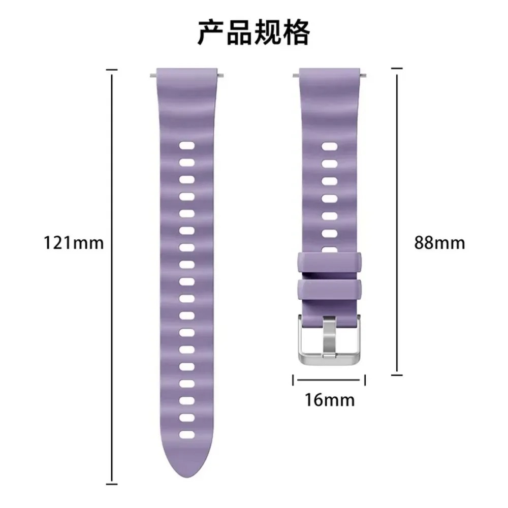 18mm Wave Silicone Strap For H - Smartwatch X2 ulasan dan harga