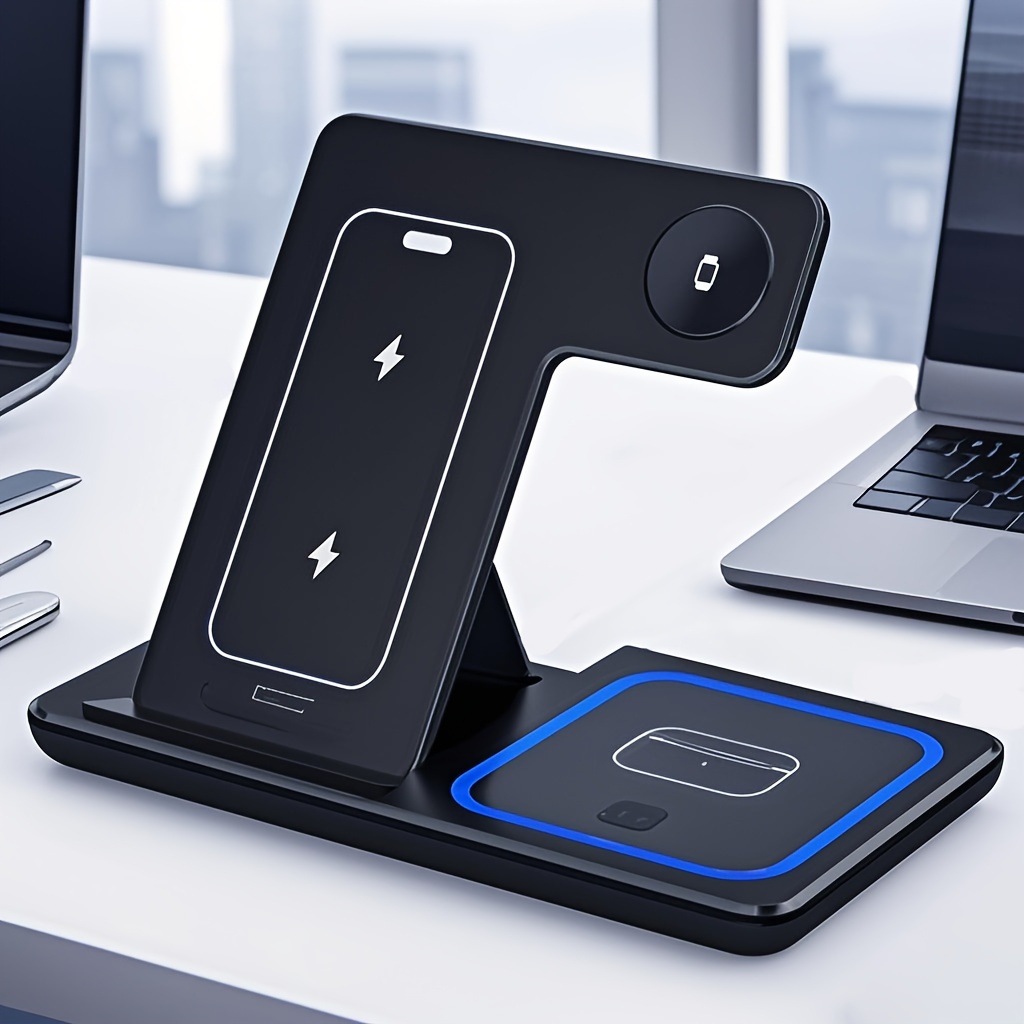 3-In-1 Foldable Wireless Charg - Wireless Charger Watch ulasan dan harga