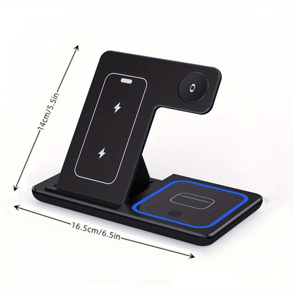 3-In-1 Foldable Wireless Charg - Wireless Charger Watch ulasan dan harga