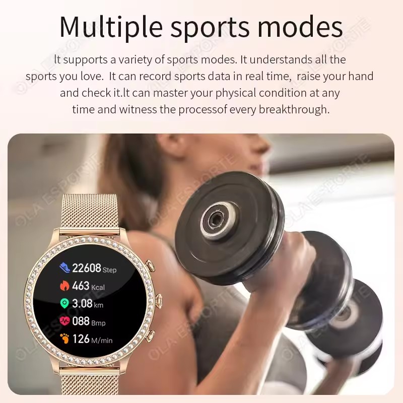 Elegant Ladies' Smartwatch Blu - Smartwatch X12 ulasan dan harga