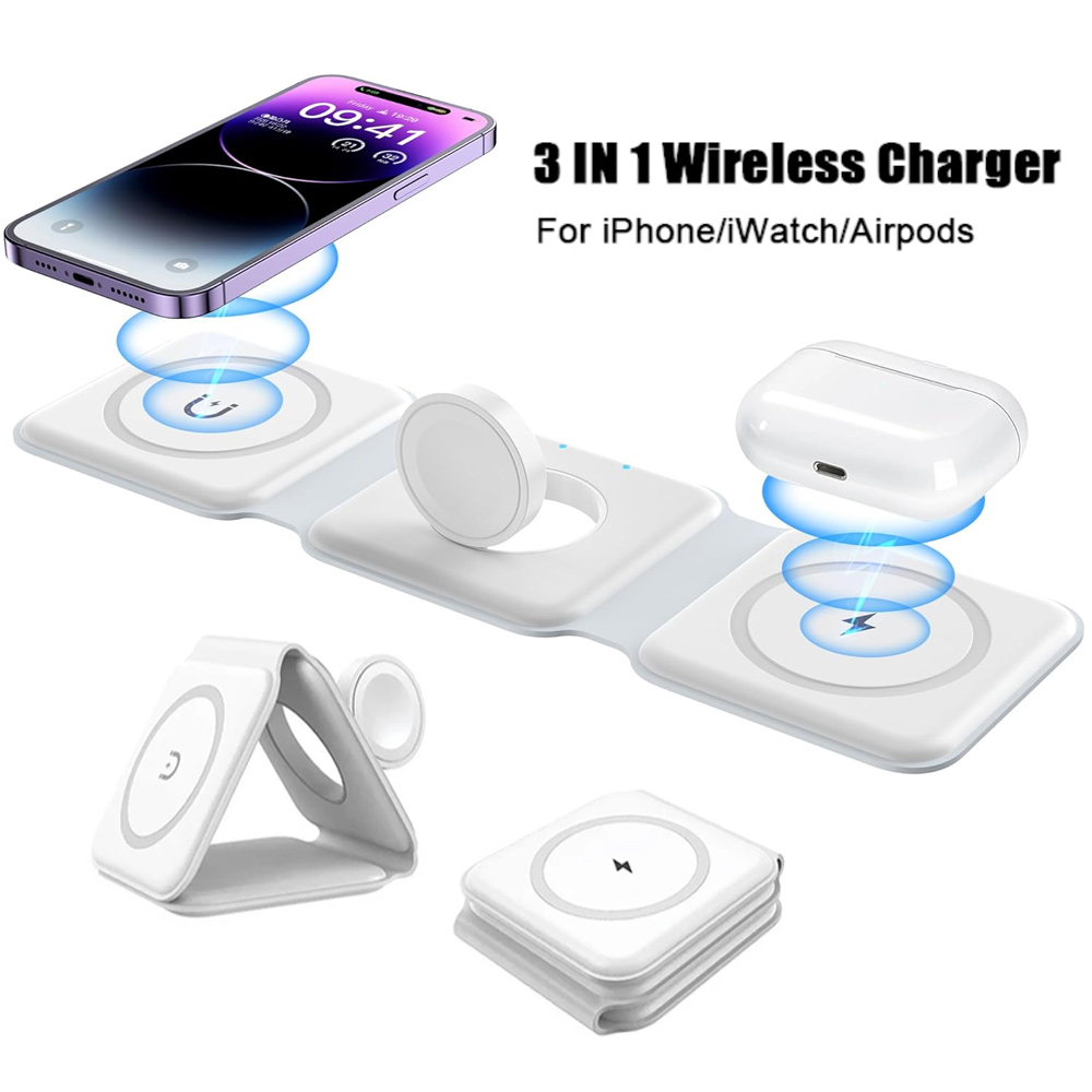 3 In 1 Wireless Charging Stati - Wireless Charger Watch ulasan dan harga